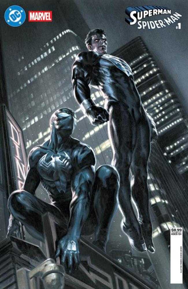 DC Marvel Superman Spider-Man #1 (One Shot) Cover G Gabriele Dell Otto Superman Black & Spider-Man Black Card Stock Variant (PRE-ORDER)