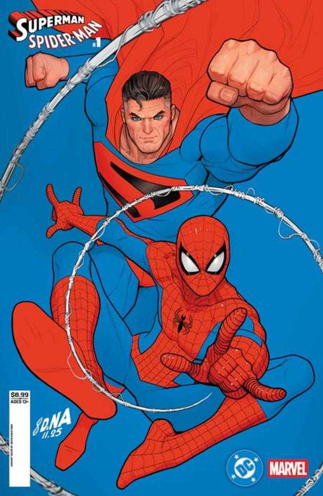 DC Marvel Superman Spider-Man #1 (One Shot) Cover Q David Nakayama Kingdom Come Superman & Spider-Man Card Stock Variant (PRE-ORDER)