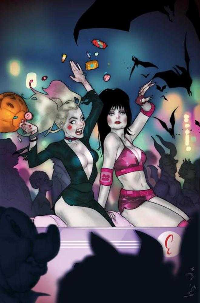 Harley Quinn X Elvira #6 Cover I Inc 1:10 Ben Caldwell Full Art Variant