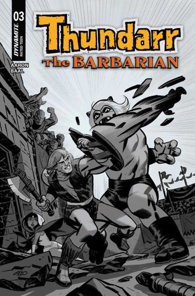 Thundarr The Barbarian #3 Cover F 1 in 10 Michael Cho Line Art Variant