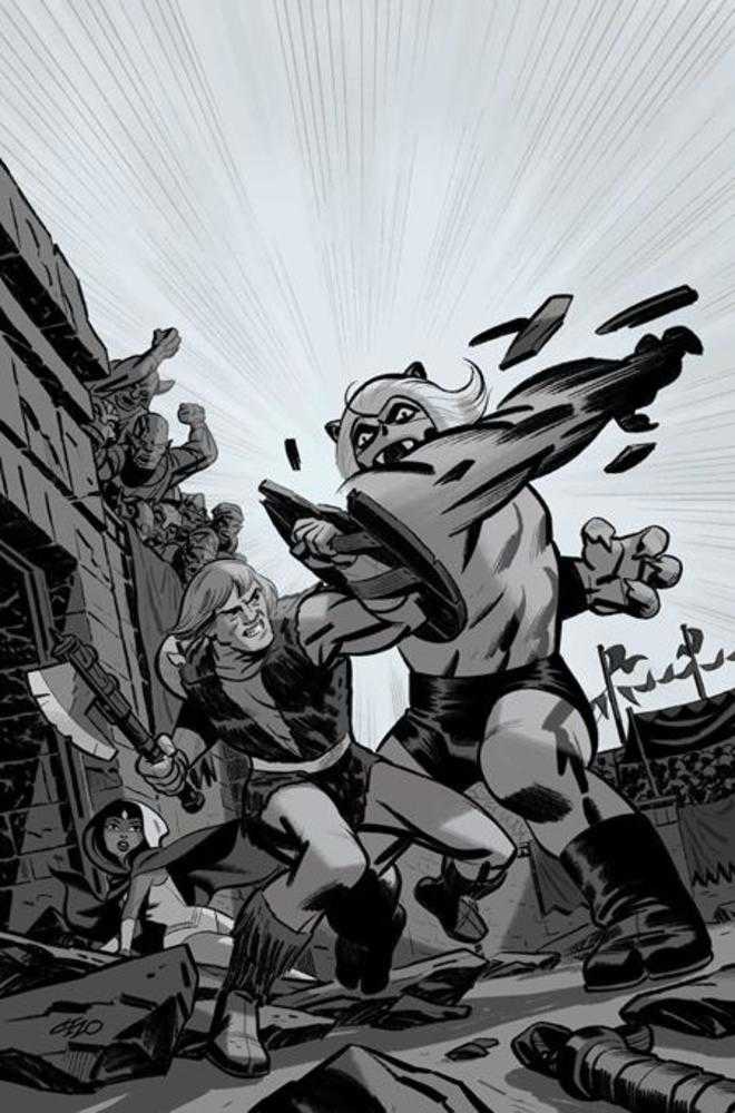Thundarr The Barbarian #3 Cover H Inc 1:15 Michael Cho Line Art Full Art Variant