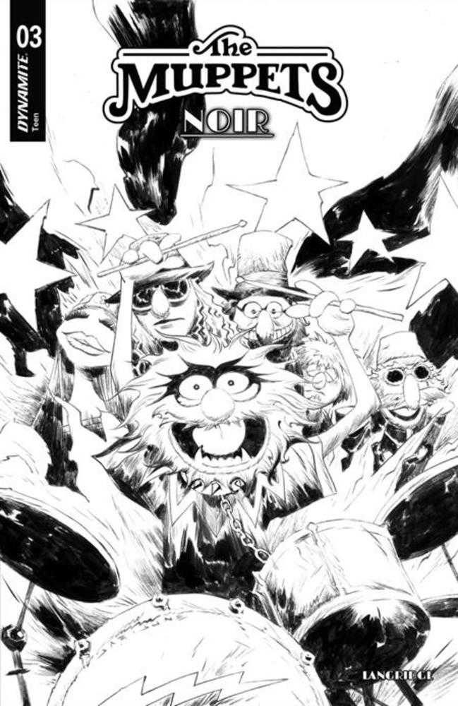 Muppets Noir #3 Cover D Inc 1:10 Jae Lee Line Art Variant