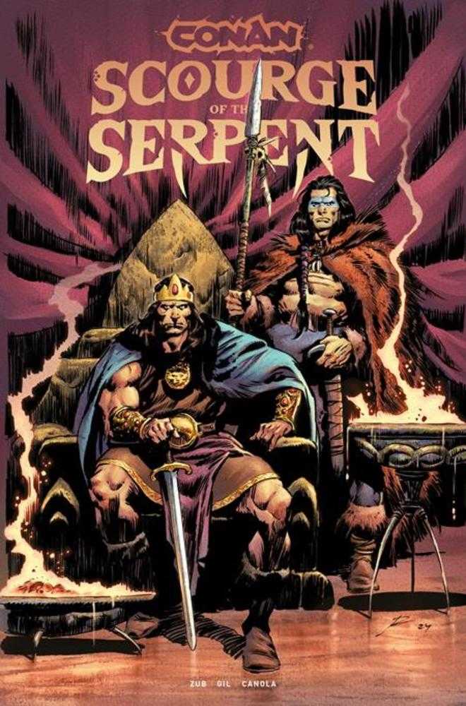 Conan The Barbarian: Scourge of The Serpent TPB Volume 01 Direct Market Edition Roberto De La Torre Throne Cover (Mature)