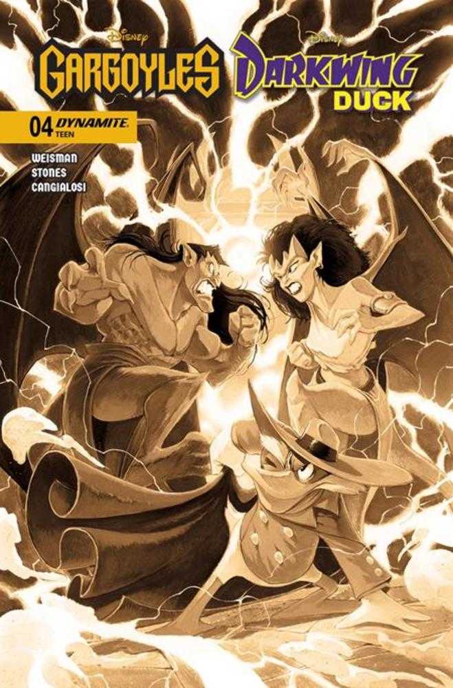 Gargoyles Darkwing Duck #4 Cover L Inc 1:10 Ivan Bigarella Sepia Variant