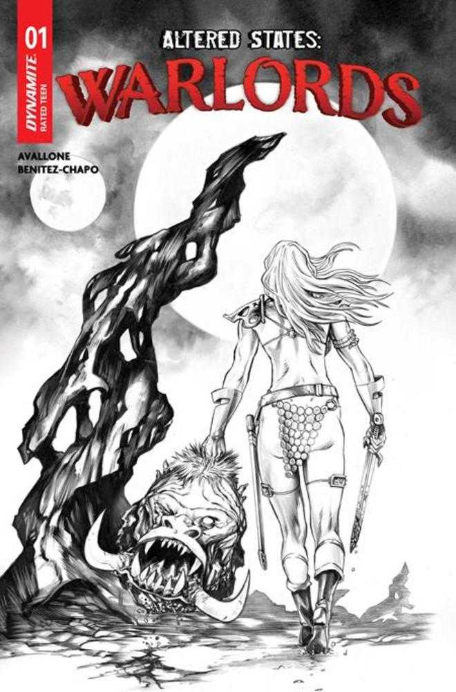 Altered States Warlords #1 Cover J Inc 1:10 Mike Rooth Line Art Variant