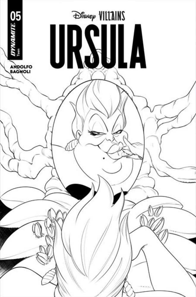 Disney Villains Ursula #5 Cover G Inc 1:10 Robert Quinn Line Art Variant