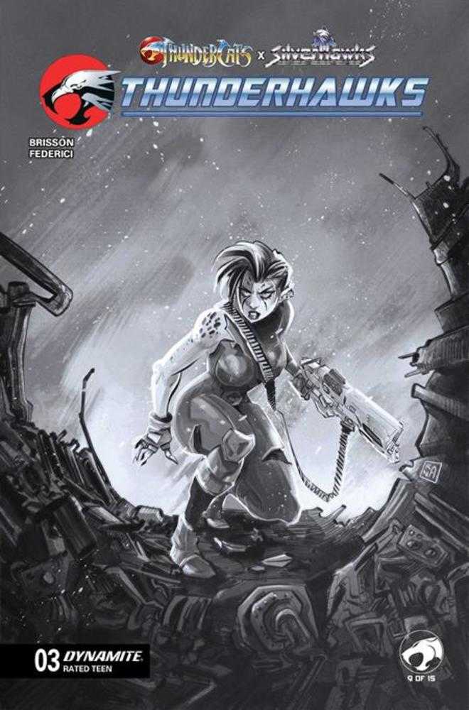 Thundercats X Silverhawks Thunderhawks #3 Cover G Inc 1:10 Alessendro Ranaldi Line Art Variant