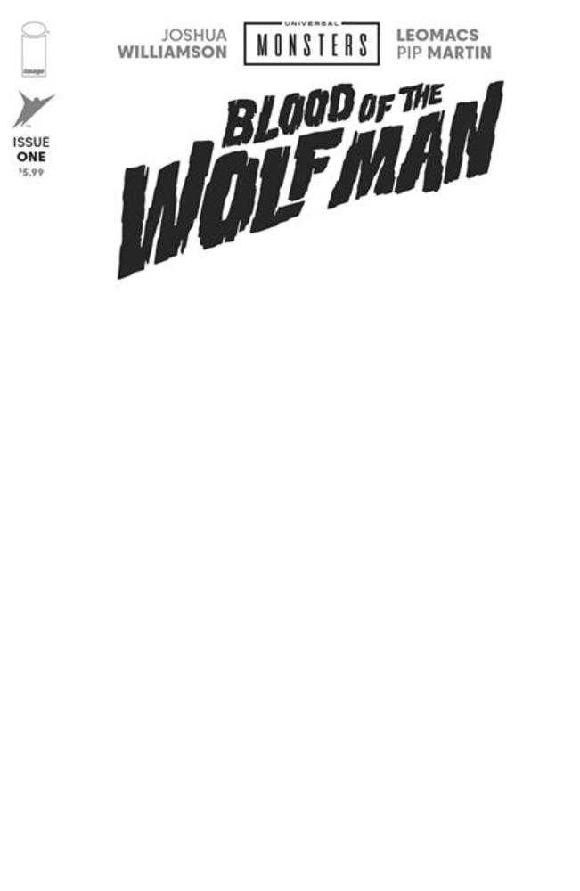 Universal Monsters: Blood of the Wolf Man #1 (Of 4) Cover H Blank Sketch Variant