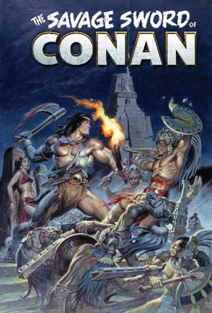 Savage Sword of Conan: Original Comics Omnibus Hardcover Volume 12 Earl Norem Direct Market Edition Cover (Mature)
