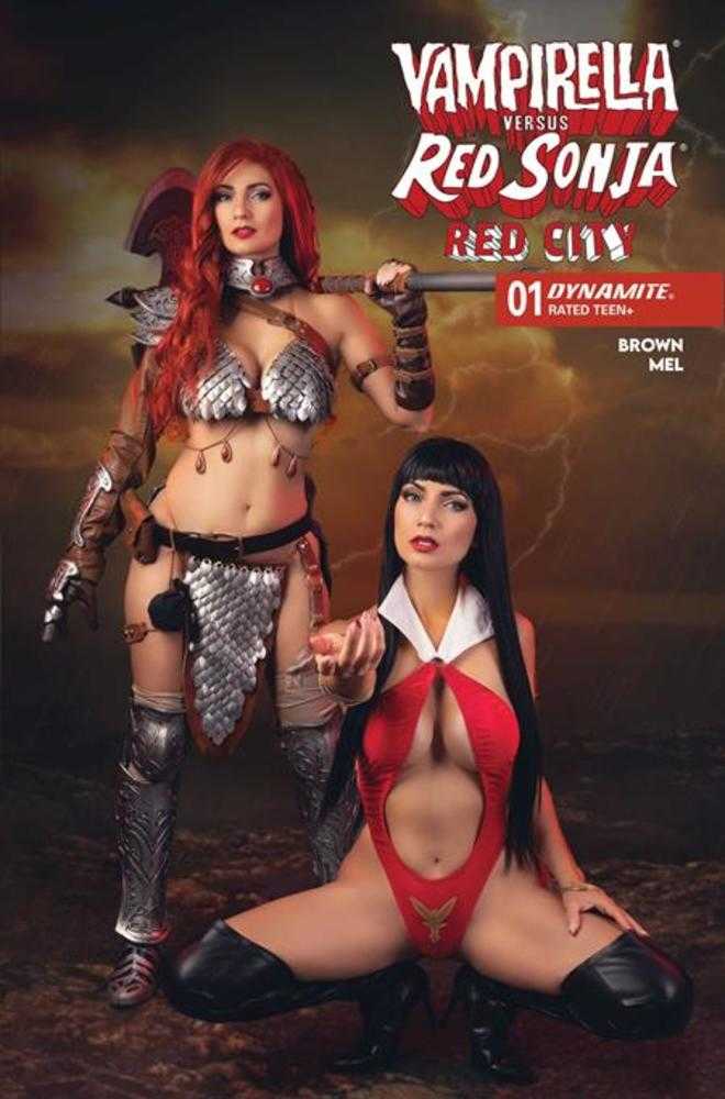 Vampirella vs Red Sonja Red City #1 Cover E Cosplay Vampirella and Red Sonja Ivycosplay Variant