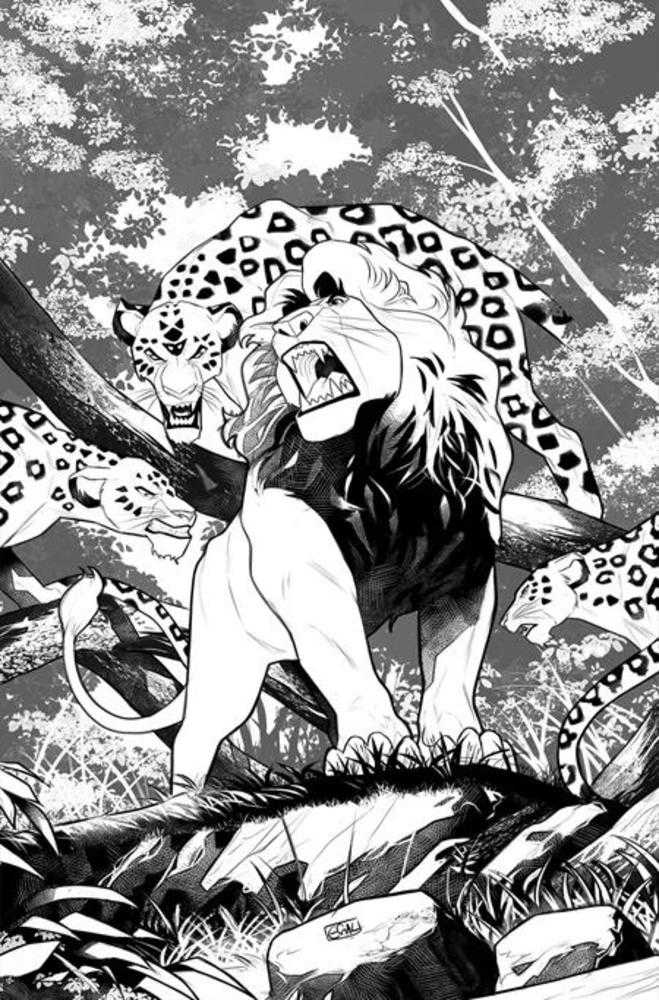 Lion King #4 Cover J Foc Inc 1:5 Edwin Galmon Line Art Virgin Variant