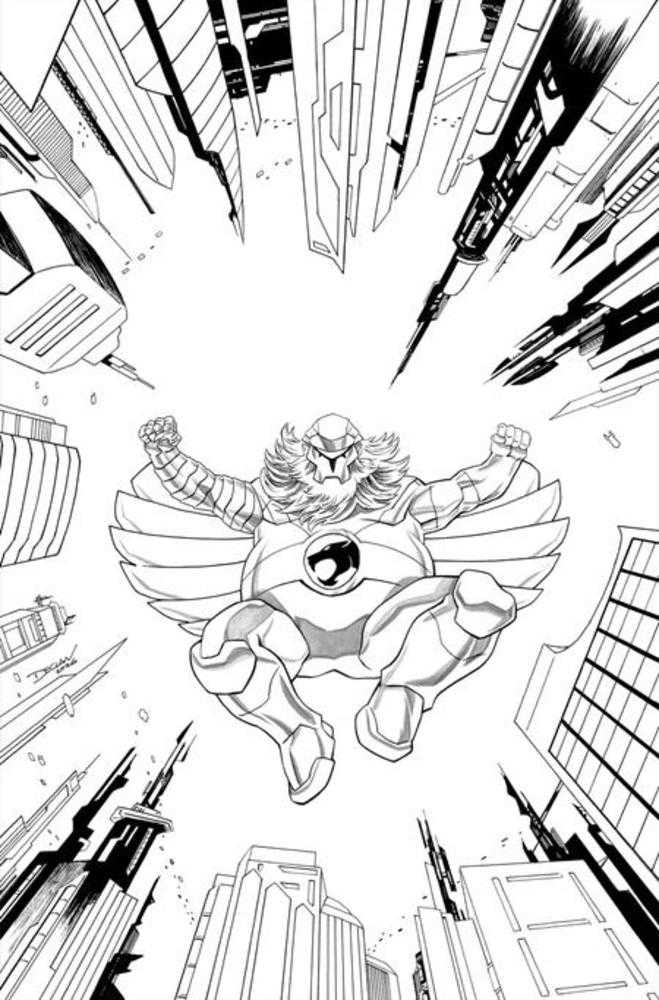 Thundercats X Silverhawks Thunderhawks #4 Cover L Inc 1:7 Declan Shalvey Line Art Virgin Variant