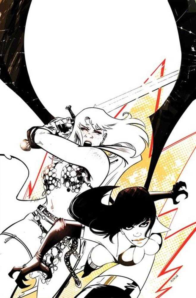 Vampirella vs Red Sonja Red City #1 Cover M Inc 1:10 Sebastian Piriz Line Art Virgin Variant