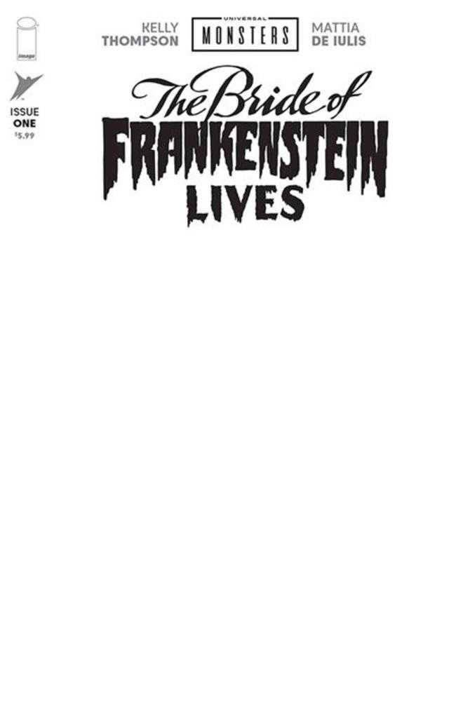 Universal Monsters: The Bride of Frankenstein Lives #1 (Of 4) Cover I Blank Sketch Variant