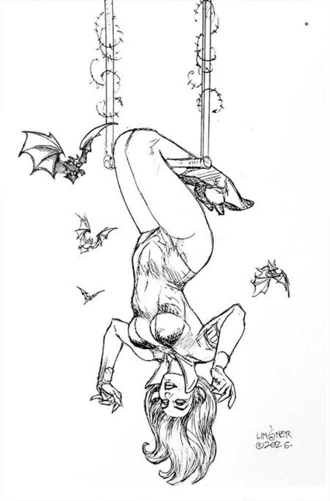 Vampirella (2026) #7 Cover O Inc 1:10Joseph Michael Linsner Line Art Virgin Variant