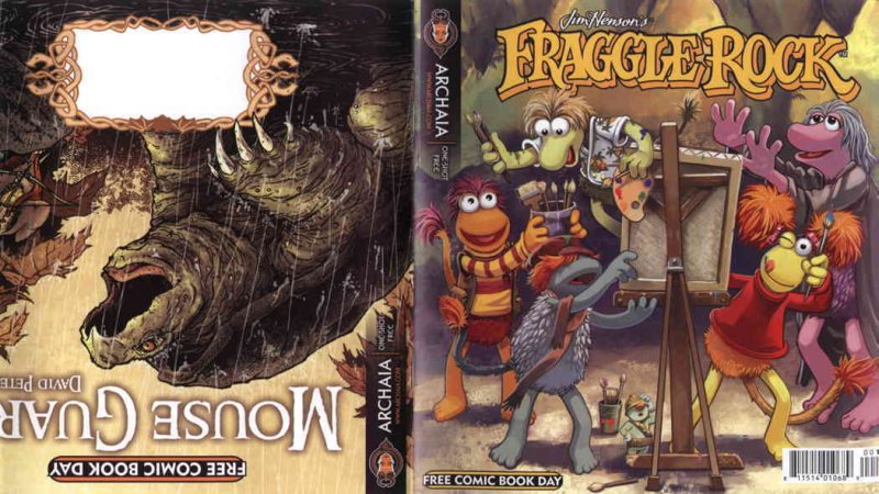 Free Comic Book Day 2010 Mouse Guard Fraggle Rock Flip Book
