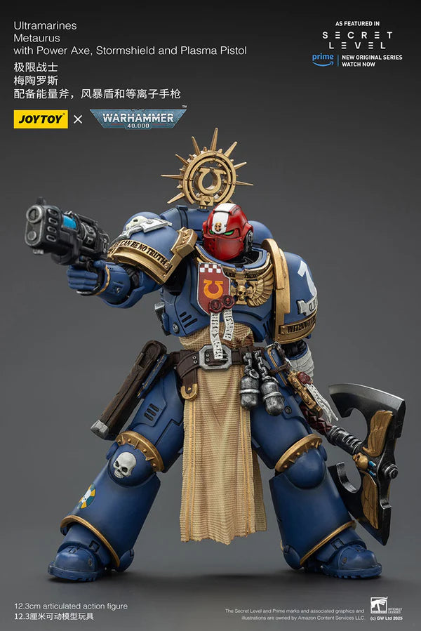 Ultramarines Metaurus with Power Axe, Stormshield and Plasma Pistol