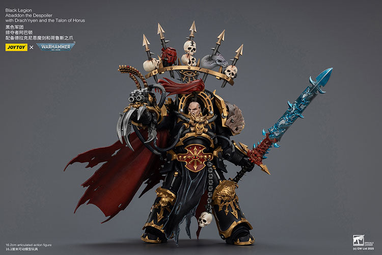 JOYTOY Warhammer 40K: Chaos Space Marines - Black Legion Abaddon the Despoiler Action Figure