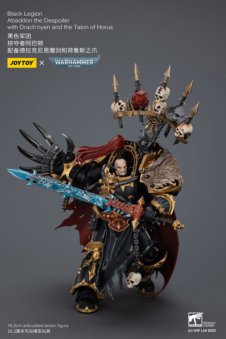 JOYTOY Warhammer 40K: Chaos Space Marines - Black Legion Abaddon the Despoiler Action Figure