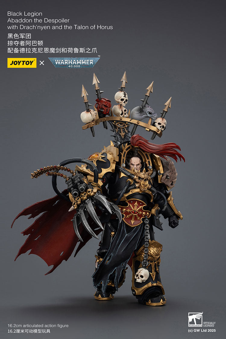 JOYTOY Warhammer 40K: Chaos Space Marines - Black Legion Abaddon the Despoiler Action Figure