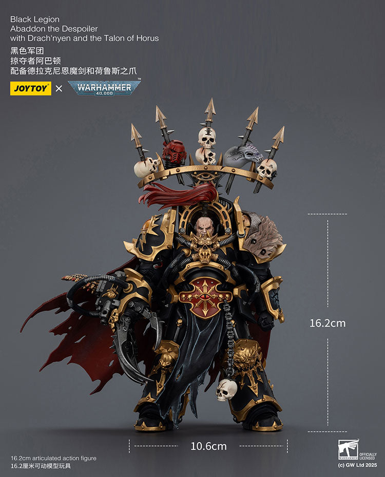 JOYTOY Warhammer 40K: Chaos Space Marines - Black Legion Abaddon the Despoiler Action Figure