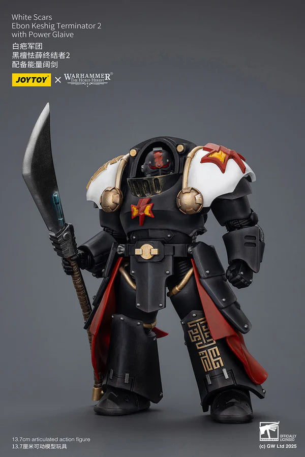 White Scars Ebon Keshig Terminator 2 with Power Glaive