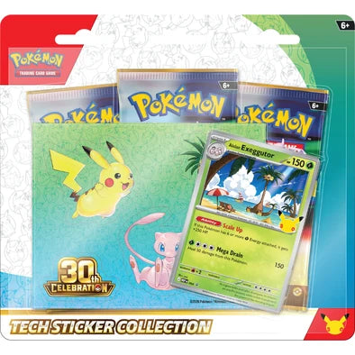 Pokemon - 30th Celebration - Tech Sticker Collections (LIMIT 1 EACH PER ADDRESS)