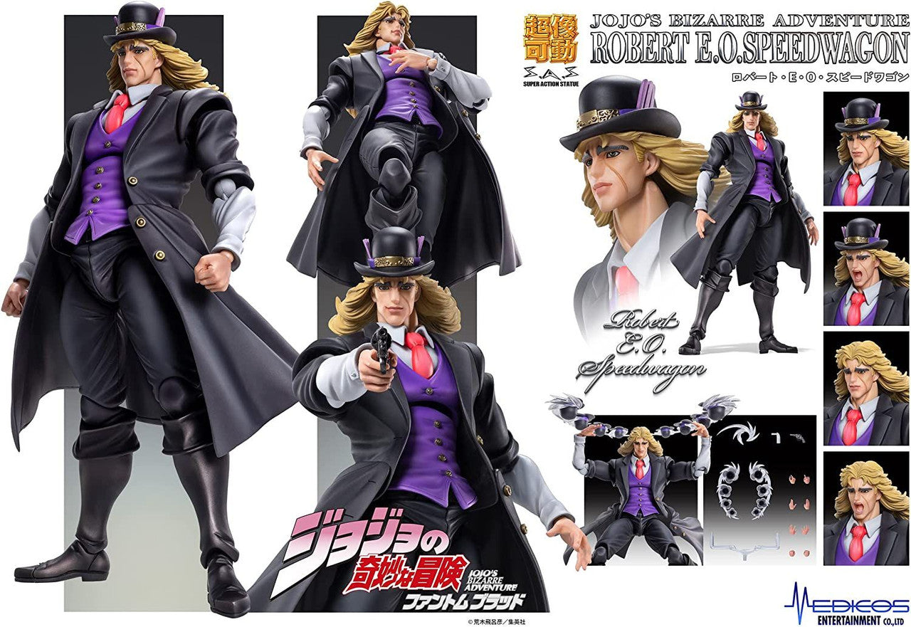 Medicos Super Action Statue: Jojo's Bizarre Adventure Robert E. O. Speedwagon Action Figure