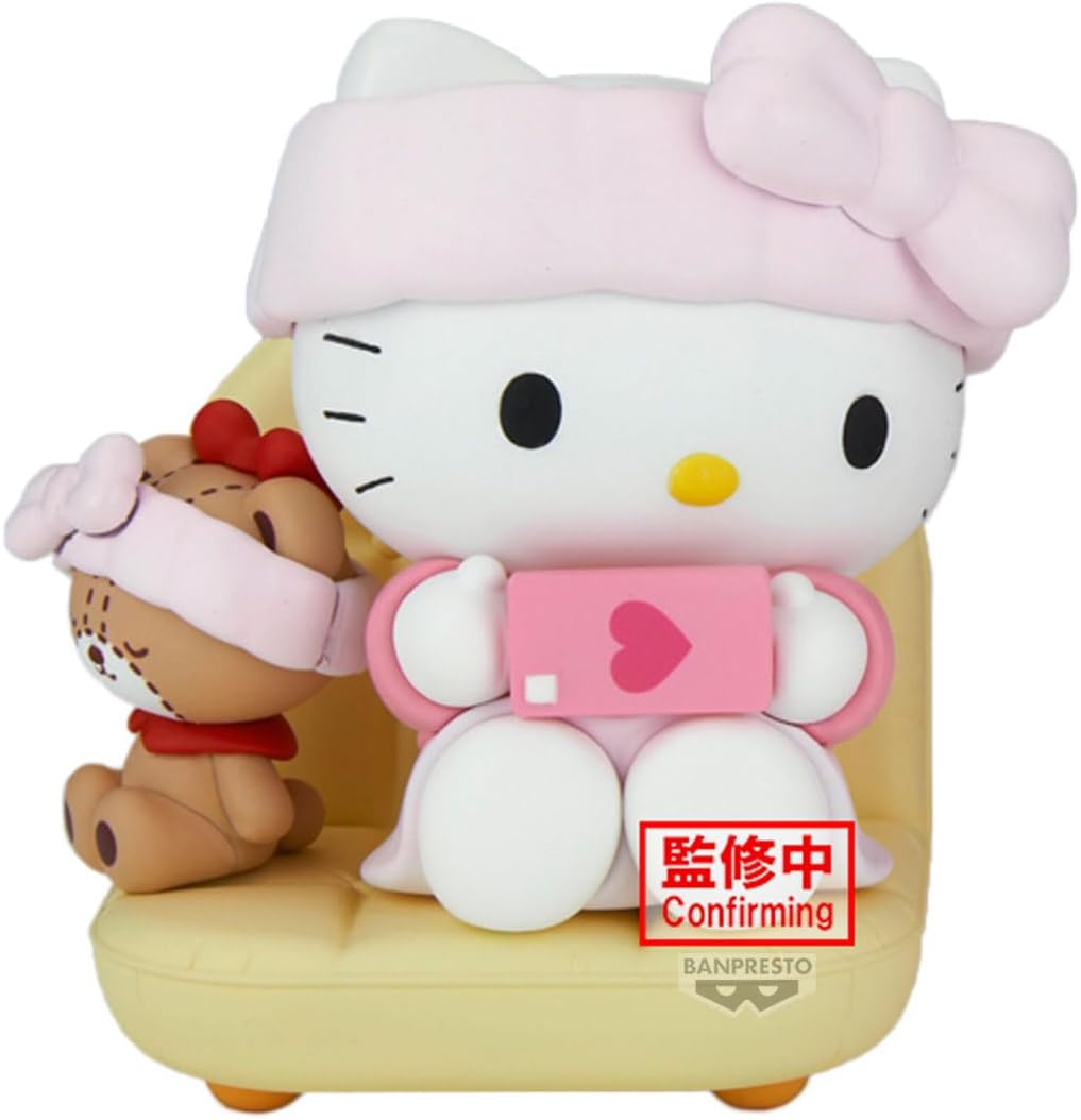 Sanrio Nakayoshi Memories: Relaxing Time at Home - Hello Kitty Figure A