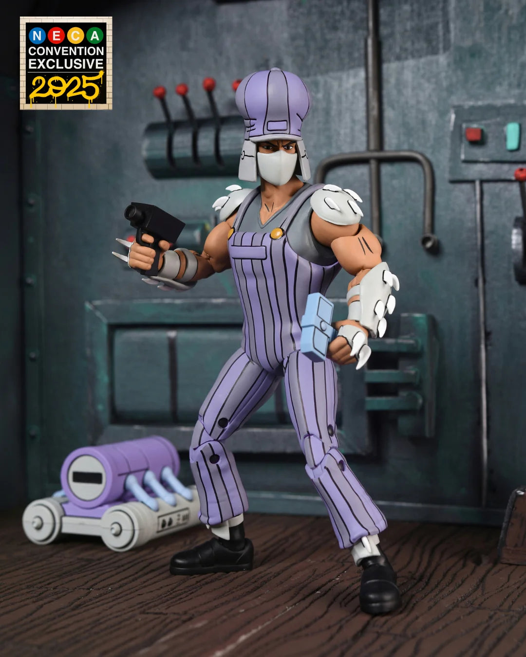 Teenage Mutant Ninja Turtles (1987 Cartoon) - Ultimate Train Track Takedown Shredder 7” Scale Action Figure (2025 CON EXCLUSIVE)