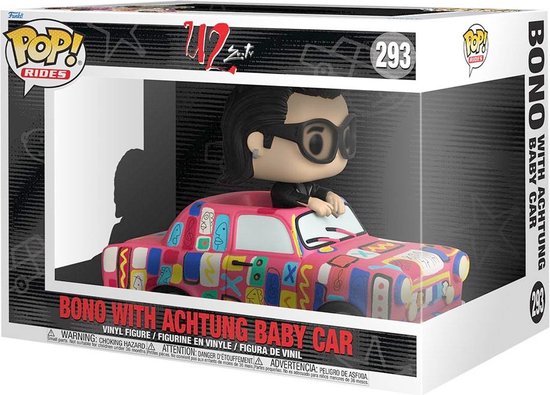 Pop! Rides: U2 Zoo TV Bono with Achtung Baby Car Super Deluxe Vinyl Figure