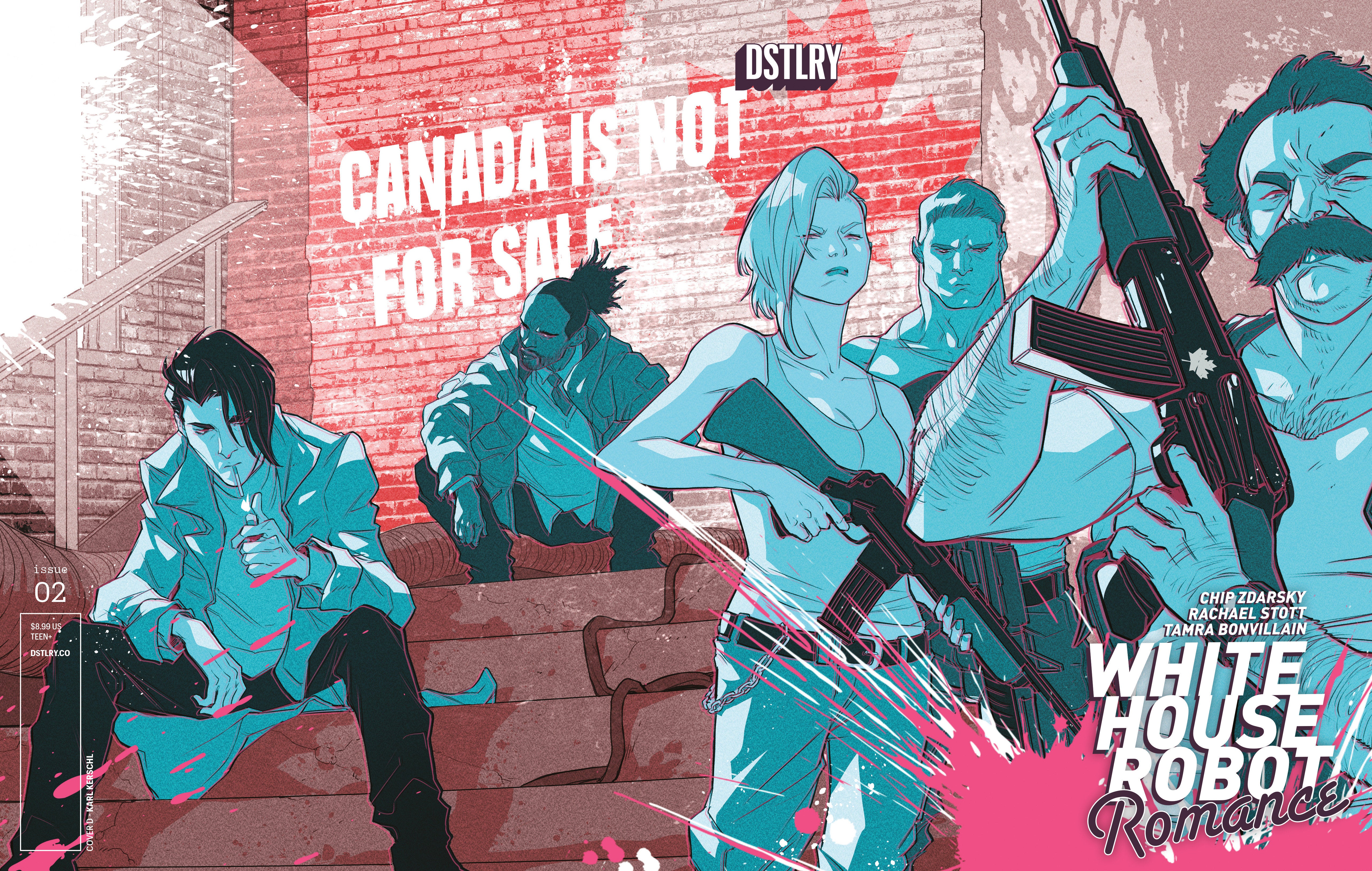 White House Robot Romance #2 Cover D Karl Kerschl Variant