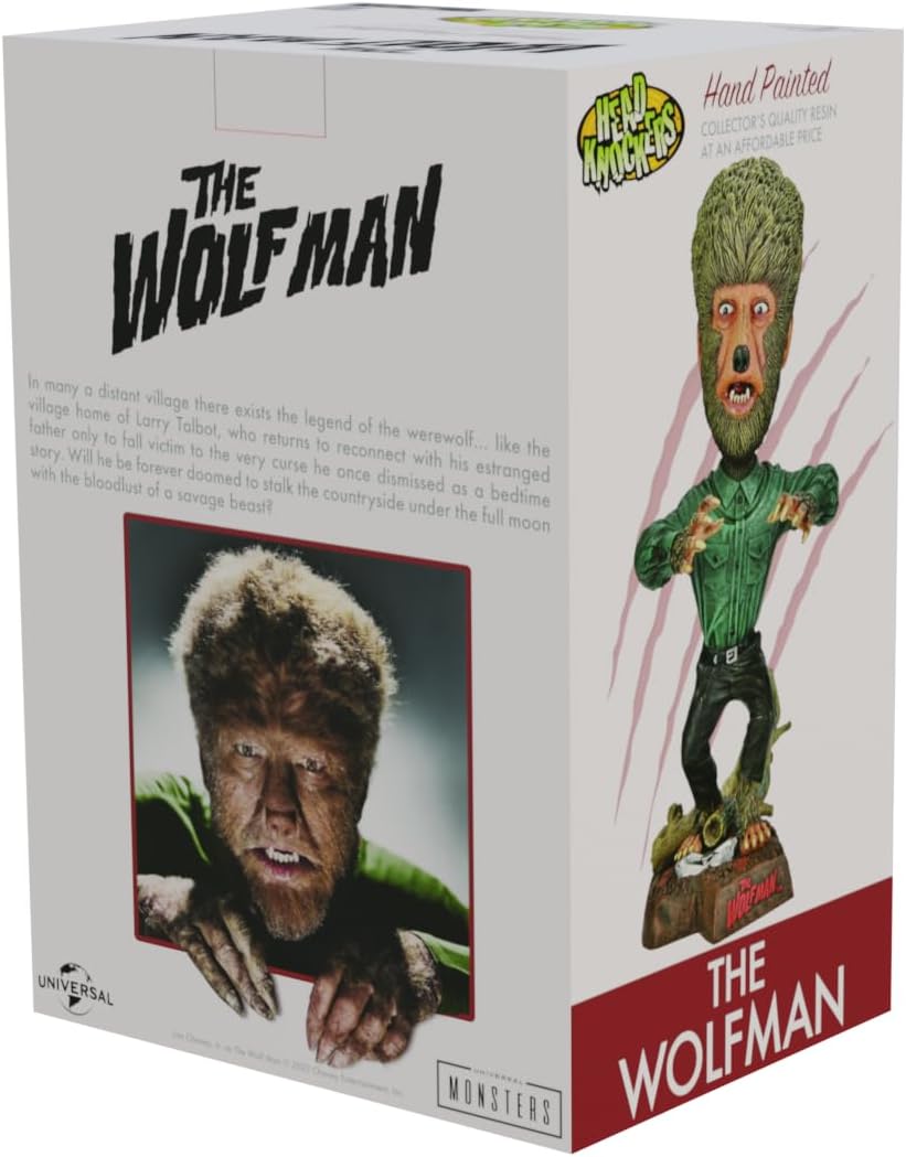 NECA Head Knockers: Universal Monsters The Wolf Man Hand Painted Figure