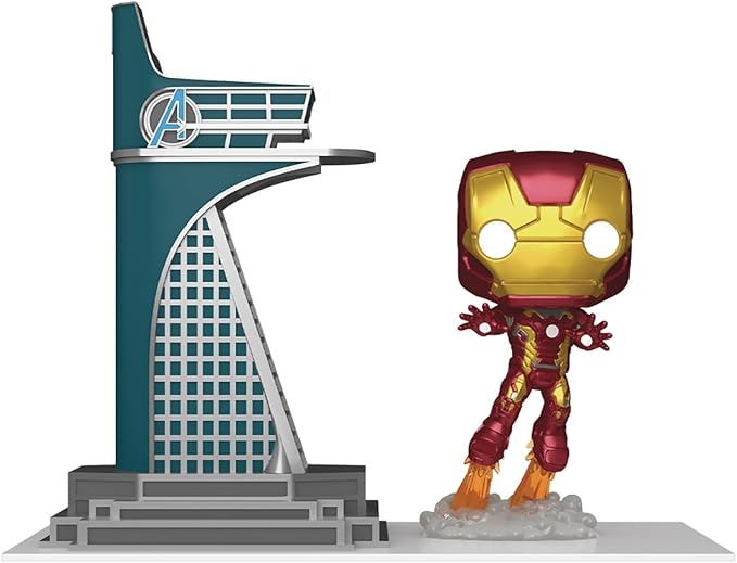 Pop! Town: Marvel Infinity Saga Avengers Tower & Iron Man (Glow-in-the-Dark Previews Exclusive) Vinyl Figure