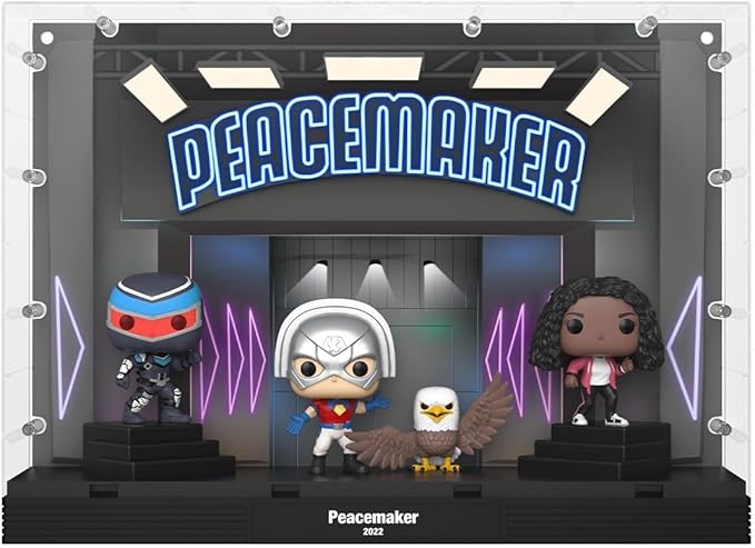 Pop! Moment: Deluxe DC Peacemaker Introduction Vigilante / Peacemaker / Eagly / Leota Vinyl Figures