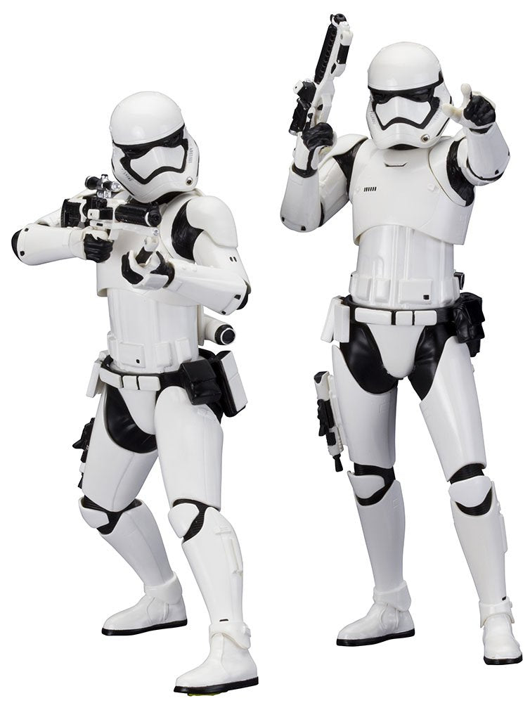 Star Wars E7 First Order Stormtrooper Artfx+ Statue 2 Pk