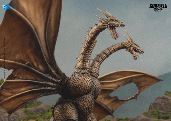 HIYA Exquisite Basic Series: Godzilla vs. King Ghidorah: None Scale 10" Inch King Ghidorah Battle Damaged Ver. (1991) Action Figure