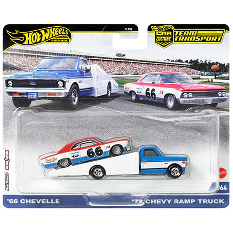 Hot Wheels - '66 Chevelle & '72 Chevy Ramp Truck - 2024 Team Transport