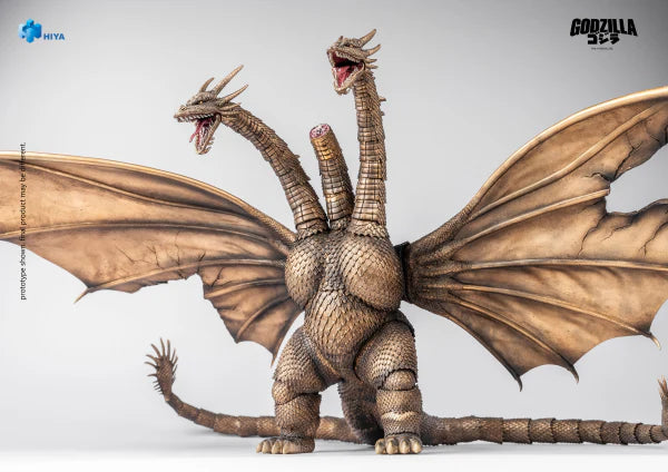HIYA Exquisite Basic Series: Godzilla vs. King Ghidorah: None Scale 10" Inch King Ghidorah Battle Damaged Ver. (1991) Action Figure