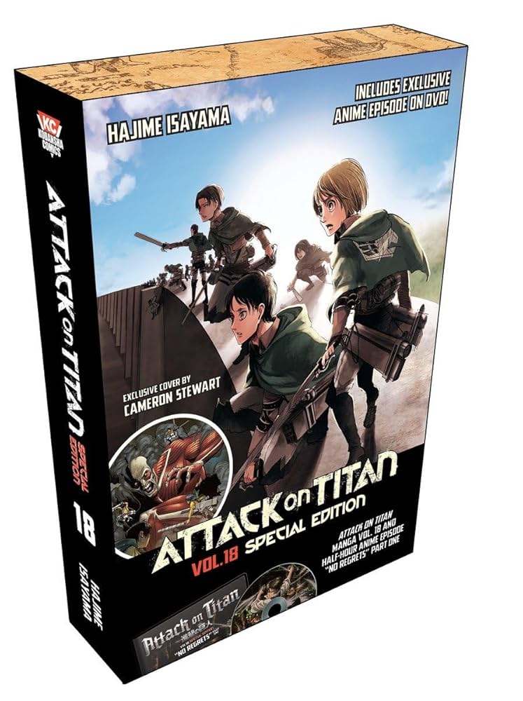 Attack On Titan Manga 18 Special Edition With Dvd