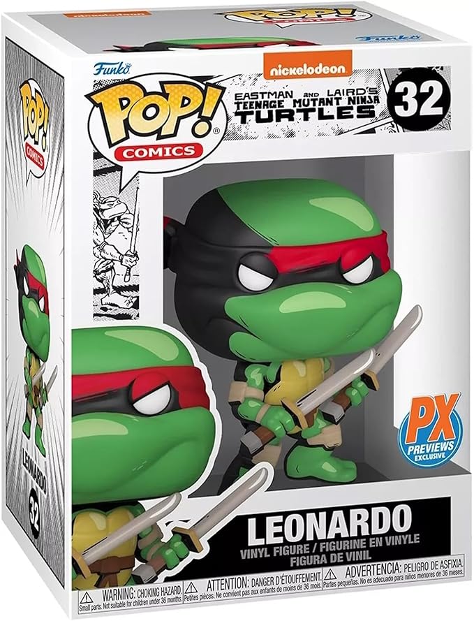 Pop! Comics: Nickelodeon Teenage Mutant Ninja Turtles Leonardo (Previews Exclusive) Vinyl Figure
