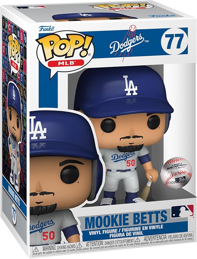 Pop! MLB: Los Angeles Dodgers Mookie Betts (Alt Jersey) Vinyl Figure