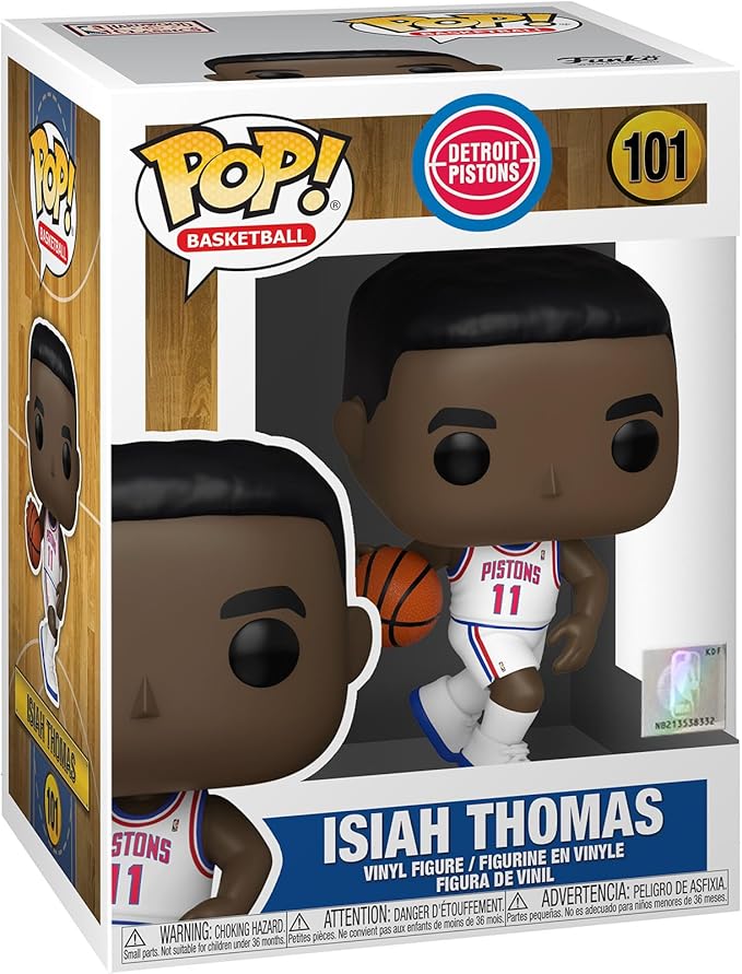 Pop! Basketball: NBA Legends Detroit Pistons Isiah Thomas (Home) Vinyl Figure