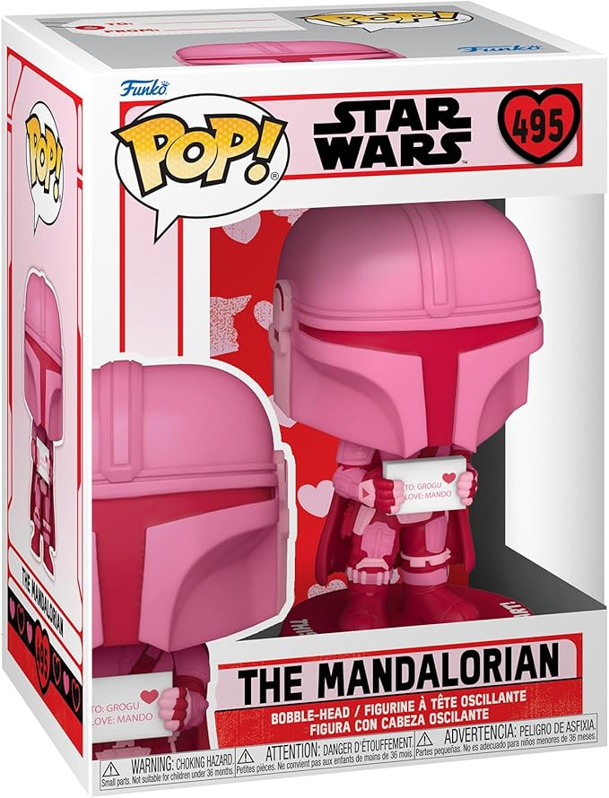 Pop! Star Wars: Valentine's Day Mandalorian Vinyl Figure