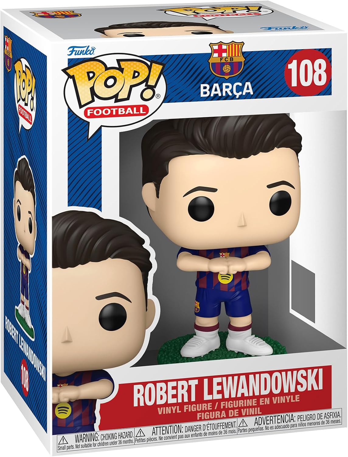 Pop! Football: FC Barcelona Robert Lewandowski Vinyl Figure