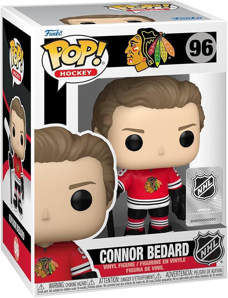 Pop! Hockey: NHL Chicago Blackhawks Connor Bedard Vinyl Figure