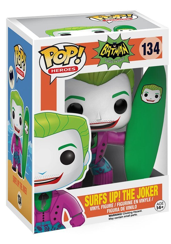 Pop! Heroes: DC Batman Classic TV Series Surf's Up! Joker Vinyl Figure