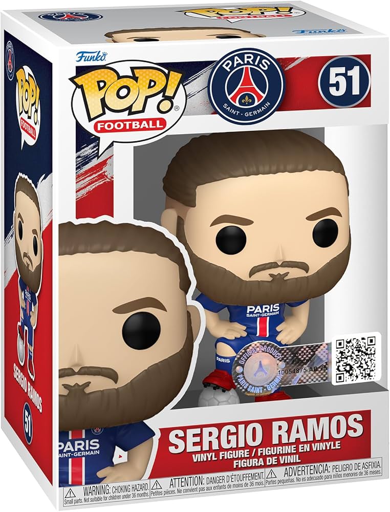 Pop! Football: Paris Saint-Germain Sergio Ramos Vinyl Figure