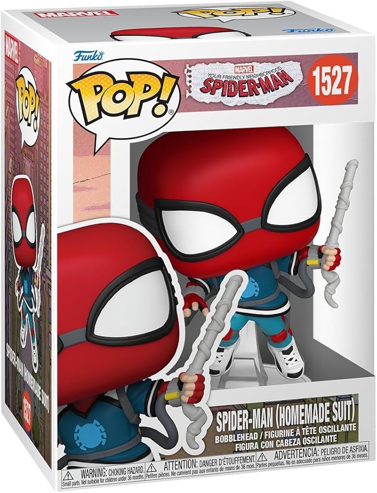 Pop Marvel Friendly Neighborhood Spiderman Homemade-Suit