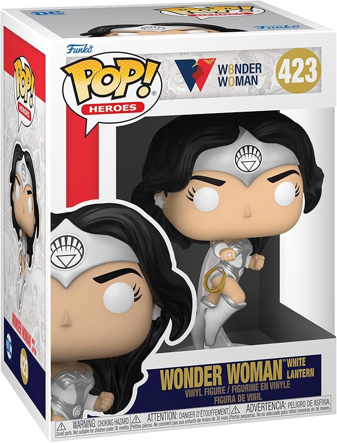 Pop! Heroes: DC Wonder Woman 80th Anniversary Wonder Woman White Lantern Figure